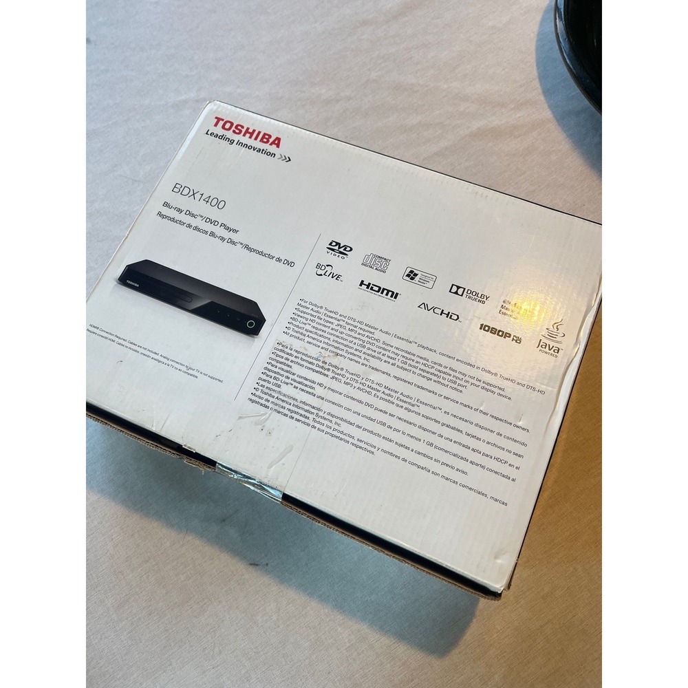 Toshiba BDX1400 Blu-ray DVD Player Full HD 1080p Dolby TrueHD USB BDX1400KU NEW